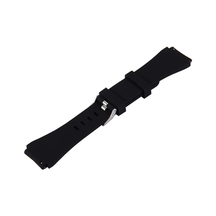 For Samsung Gear S3 Classic Smart Watch Silicone Watchband, Length: about 22.4cm(Black) - Watch Bands by buy2fix | Online Shopping UK | buy2fix