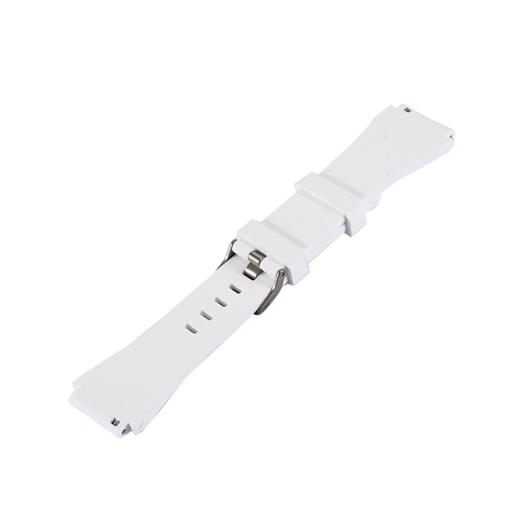 For Samsung Gear S3 Classic Smart Watch Silicone Watchband, Length: about 22.4cm(White) - Watch Bands by buy2fix | Online Shopping UK | buy2fix