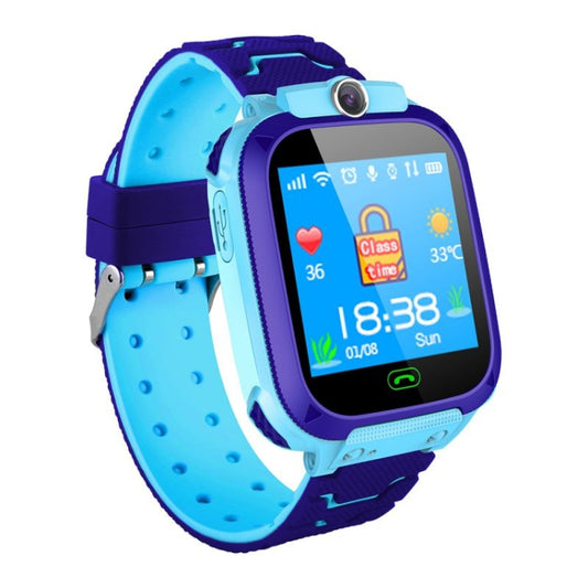 Q12 1.44 inch Color Screen Smartwatch for Children, Not Waterproof, Support LBS Positioning / Two-way Dialing / SOS / Voice Monitoring / Setracker APP (Blue) by buy2fix