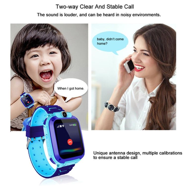 Q12 1.44 inch Color Screen Smartwatch for Children, Not Waterproof, Support LBS Positioning / Two-way Dialing / SOS / Voice Monitoring / Setracker APP (Blue) - Smart Watches by buy2fix | Online Shopping UK | buy2fix