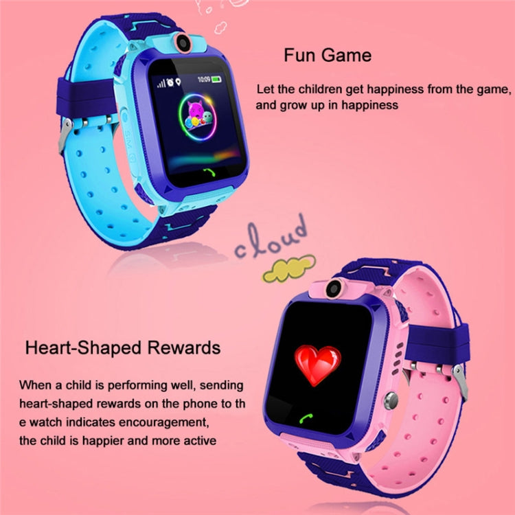 Q12 1.44 inch Color Screen Smartwatch for Children, Not Waterproof, Support LBS Positioning / Two-way Dialing / SOS / Voice Monitoring / Setracker APP (Blue) - Smart Watches by buy2fix | Online Shopping UK | buy2fix