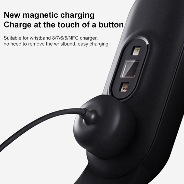 For Xiaomi Mi Band 5 / 6 / 7 USB Port Magnetic Attraction Charging Cable by buy2fix