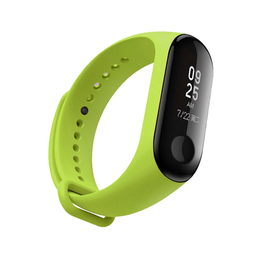 Silicone Watch Band for Xiaomi Mi Band 3(Green) by buy2fix