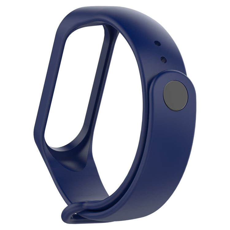 Silicone Watch Band for Xiaomi Mi Band 3(Navy Blue) - Watch Bands by buy2fix | Online Shopping UK | buy2fix