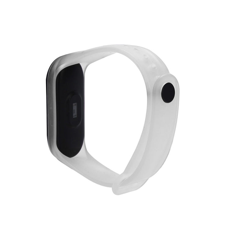 Silicone Watch Band for Xiaomi Mi Band 3(Transparent) by buy2fix