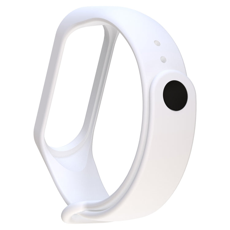 Silicone Watch Band for Xiaomi Mi Band 3(White) - Watch Bands by buy2fix | Online Shopping UK | buy2fix