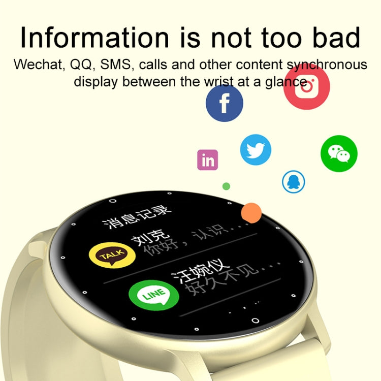 ZL02D 1.28 inch IP67 Waterproof Steel Band Smart Watch Support Heart Rate Monitoring (Gold) by buy2fix
