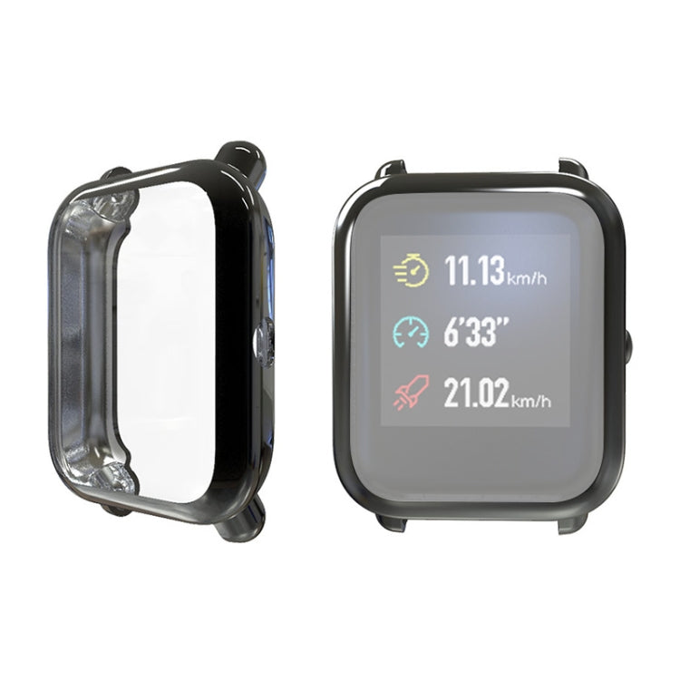Electroplating TPU Protective Case for Xiaomi Huami Amazfit Bip Lite Version 20mm(Black) - Watch Cases by buy2fix | Online Shopping UK | buy2fix