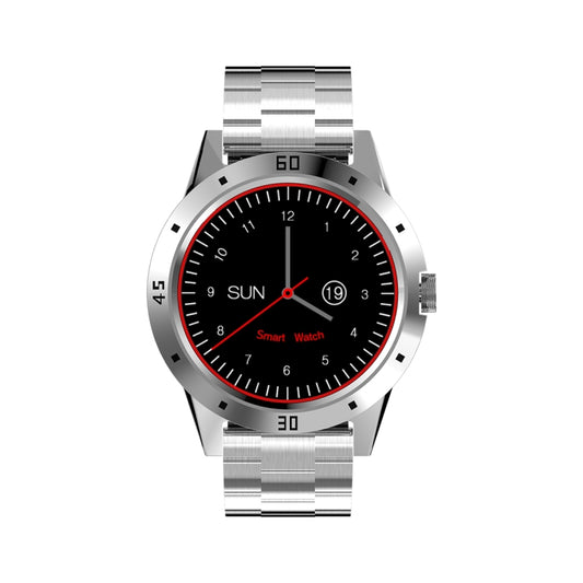 N6 Smart Watch 1.3 inch TFT Screen MTK2502C Bluetooth4.0, Stainless Steel Watch Band, Support Heart Rate Monitor & Pedometer & Sleep Monitor & Sedentary Reminder(Silver) by buy2fix