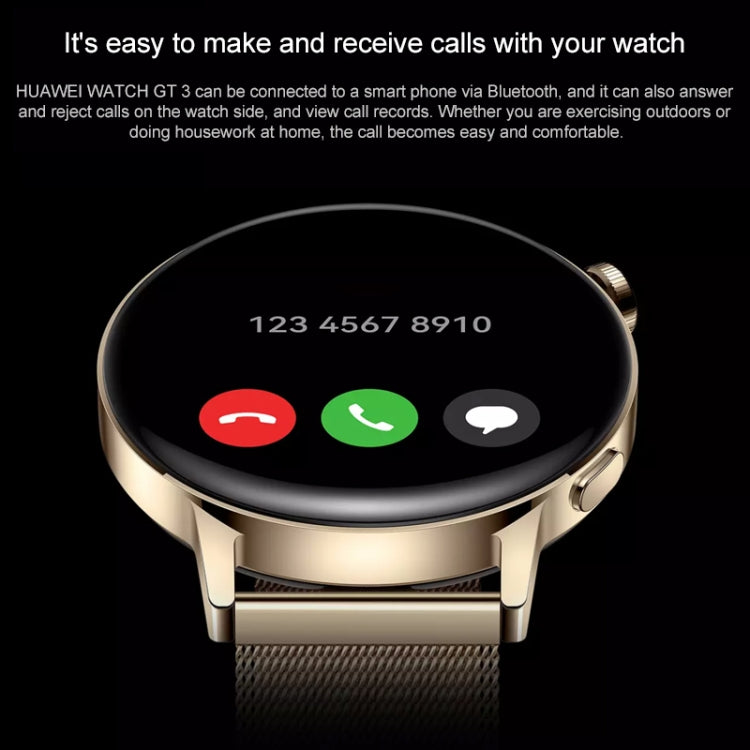 HUAWEI WATCH GT 3 Smart Watch 42mm Braided Wristband, 1.32 inch AMOLED Screen, Support Heart Rate Monitoring / GPS / 7-days Battery Life / NFC(Pink) by Huawei