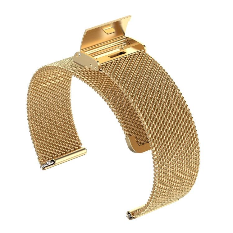 18mm Metal Mesh Wrist Strap Watch Band for Fossil Female Sport / Charter HR / Gen 4 Q Venture HR (Gold) - Watch Bands by buy2fix | Online Shopping UK | buy2fix