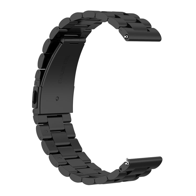 18mm Steel Wrist Strap Watch Band for Fossil Female Sport / Charter HR / Gen 4 Q Venture HR(Black) - Watch Bands by buy2fix | Online Shopping UK | buy2fix