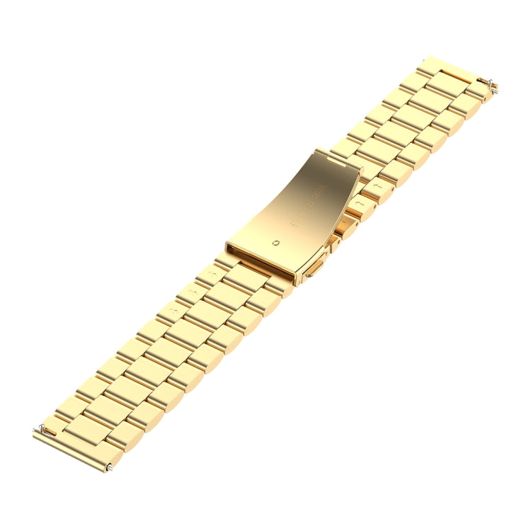 18mm Steel Wrist Strap Watch Band for Fossil Female Sport / Charter HR / Gen 4 Q Venture HR (Gold) - Watch Bands by buy2fix | Online Shopping UK | buy2fix