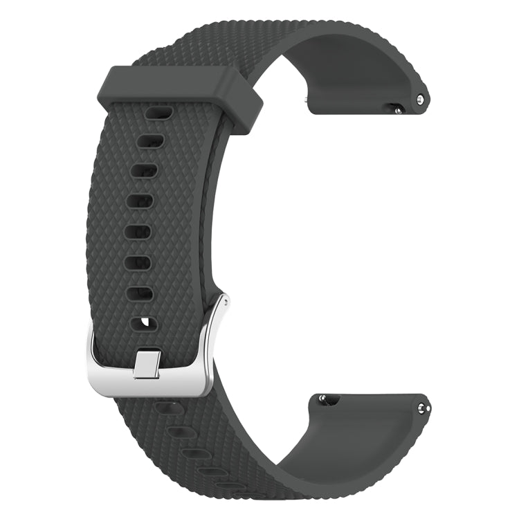 18mm Texture Silicone Wrist Strap Watch Band for Fossil Female Sport / Charter HR / Gen 4 Q Venture HR (Grey) - Watch Bands by buy2fix | Online Shopping UK | buy2fix