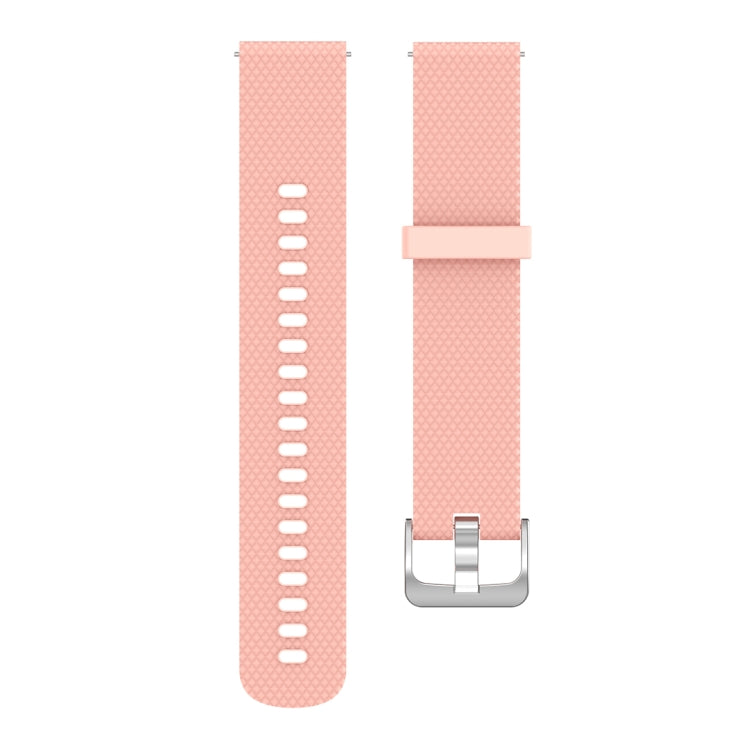 18mm Texture Silicone Wrist Strap Watch Band for Fossil Female Sport / Charter HR / Gen 4 Q Venture HR (Khaki) - Watch Bands by buy2fix | Online Shopping UK | buy2fix