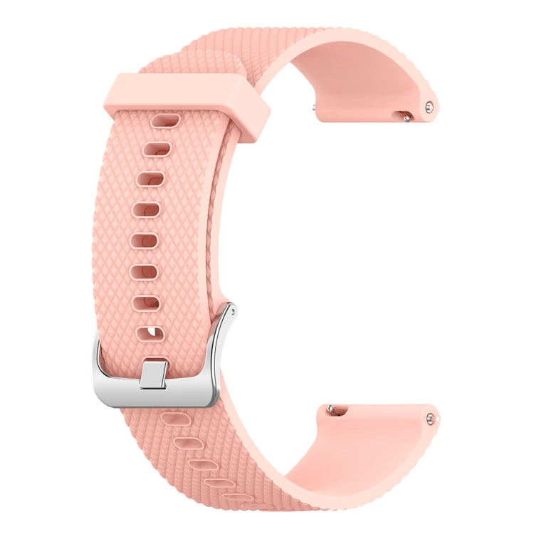 18mm Texture Silicone Wrist Strap Watch Band for Fossil Female Sport / Charter HR / Gen 4 Q Venture HR (Khaki) - Watch Bands by buy2fix | Online Shopping UK | buy2fix
