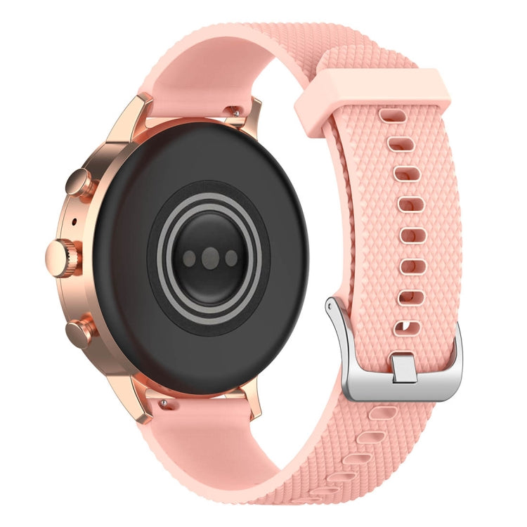 18mm Texture Silicone Wrist Strap Watch Band for Fossil Female Sport / Charter HR / Gen 4 Q Venture HR (Khaki) - Watch Bands by buy2fix | Online Shopping UK | buy2fix