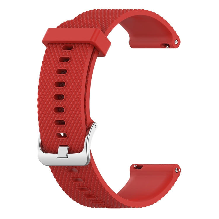 18mm Texture Silicone Wrist Strap Watch Band for Fossil Female Sport / Charter HR / Gen 4 Q Venture HR (Red) - Watch Bands by buy2fix | Online Shopping UK | buy2fix