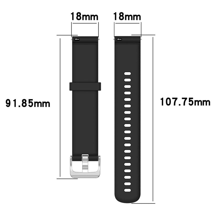 18mm Texture Silicone Wrist Strap Watch Band for Fossil Female Sport / Charter HR / Gen 4 Q Venture HR (Red) - Watch Bands by buy2fix | Online Shopping UK | buy2fix