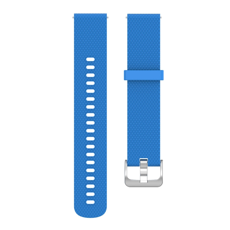 18mm Texture Silicone Wrist Strap Watch Band for Fossil Female Sport / Charter HR / Gen 4 Q Venture HR (Sky Blue) - Watch Bands by buy2fix | Online Shopping UK | buy2fix