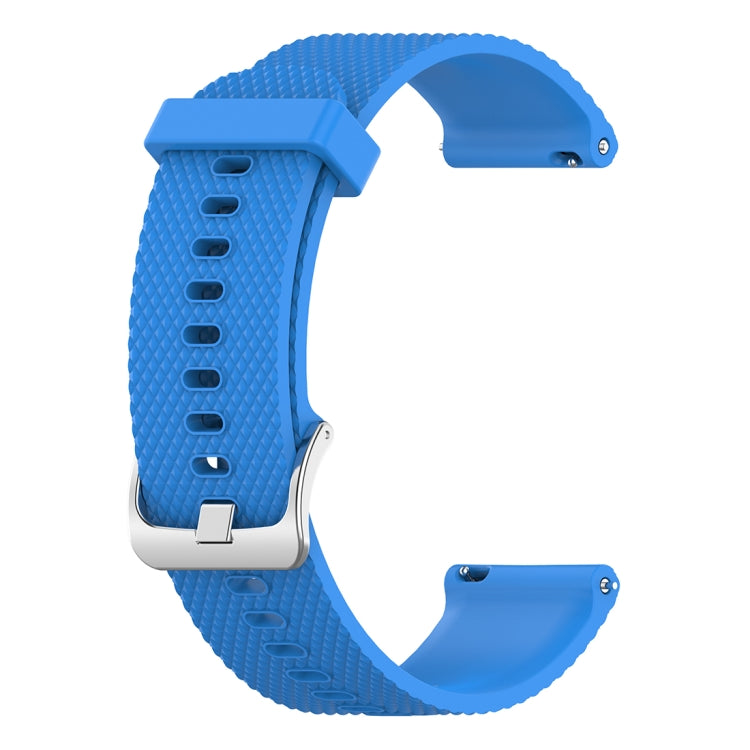 18mm Texture Silicone Wrist Strap Watch Band for Fossil Female Sport / Charter HR / Gen 4 Q Venture HR (Sky Blue) - Watch Bands by buy2fix | Online Shopping UK | buy2fix