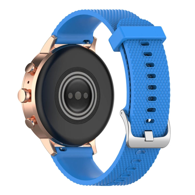 18mm Texture Silicone Wrist Strap Watch Band for Fossil Female Sport / Charter HR / Gen 4 Q Venture HR (Sky Blue) - Watch Bands by buy2fix | Online Shopping UK | buy2fix
