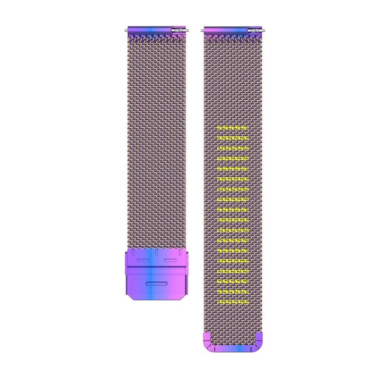 22mm Metal Mesh Wrist Strap Watch Band for Fossil Gen 5 Carlyle / Gen 5 Julianna / Gen 5 Garrett / Gen 5 Carlyle HR (Colour) - Watch Bands by buy2fix | Online Shopping UK | buy2fix
