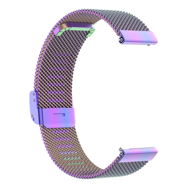 22mm Metal Mesh Wrist Strap Watch Band for Fossil Gen 5 Carlyle / Gen 5 Julianna / Gen 5 Garrett / Gen 5 Carlyle HR (Colour) - Watch Bands by buy2fix | Online Shopping UK | buy2fix