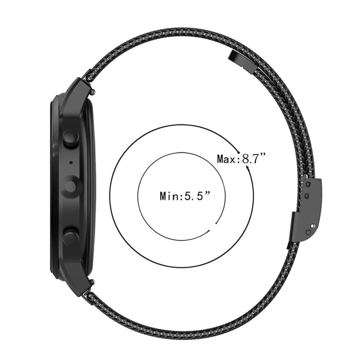 22mm Metal Mesh Wrist Strap Watch Band for Fossil Gen 5 Carlyle / Gen 5 Julianna / Gen 5 Garrett / Gen 5 Carlyle HR (Colour) - Watch Bands by buy2fix | Online Shopping UK | buy2fix
