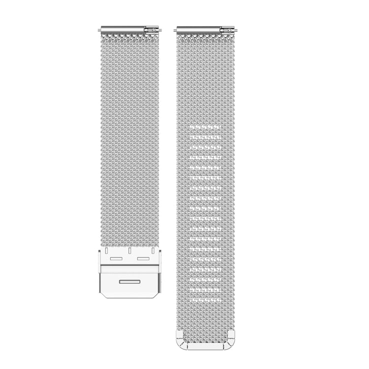 22mm Metal Mesh Wrist Strap Watch Band for Fossil Gen 5 Carlyle / Gen 5 Julianna / Gen 5 Garrett / Gen 5 Carlyle HR(Silver) - Watch Bands by buy2fix | Online Shopping UK | buy2fix