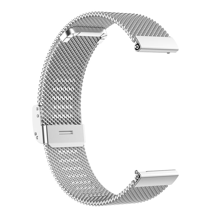 22mm Metal Mesh Wrist Strap Watch Band for Fossil Gen 5 Carlyle / Gen 5 Julianna / Gen 5 Garrett / Gen 5 Carlyle HR(Silver) - Watch Bands by buy2fix | Online Shopping UK | buy2fix