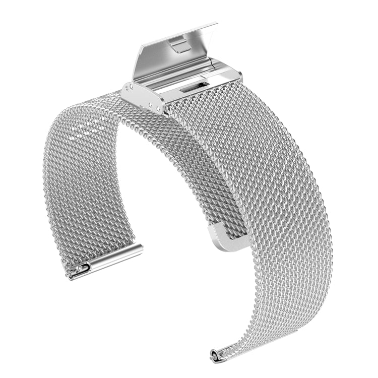22mm Metal Mesh Wrist Strap Watch Band for Fossil Gen 5 Carlyle / Gen 5 Julianna / Gen 5 Garrett / Gen 5 Carlyle HR(Silver) - Watch Bands by buy2fix | Online Shopping UK | buy2fix