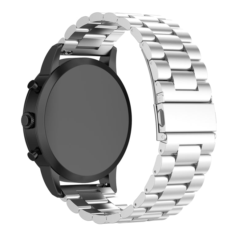 22mm Steel Wrist Strap Watch Band for Fossil Hybrid Smartwatch HR, Male Gen 4 Explorist HR / Male Sport(Silver) - Watch Bands by buy2fix | Online Shopping UK | buy2fix