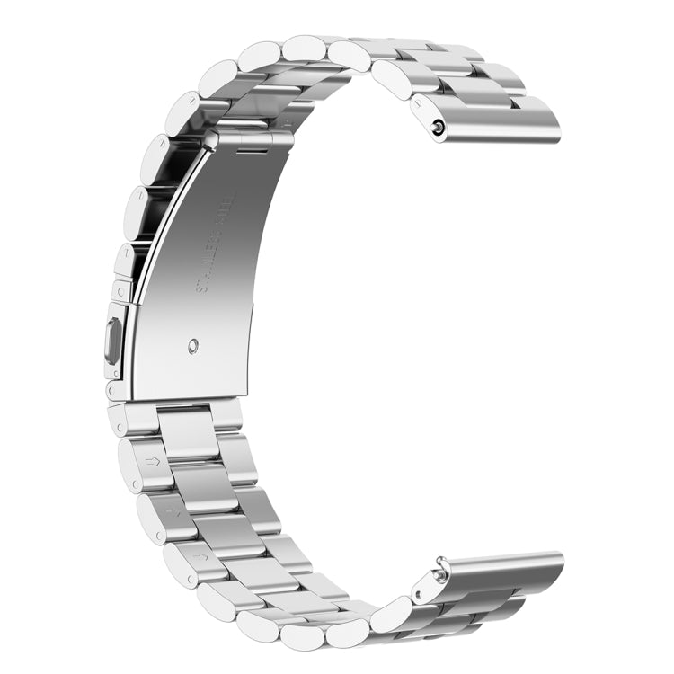 22mm Steel Wrist Strap Watch Band for Fossil Gen 5 Carlyle, Gen 5 Julianna, Gen 5 Garrett, Gen 5 Carlyle HR(Silver) - Watch Bands by buy2fix | Online Shopping UK | buy2fix
