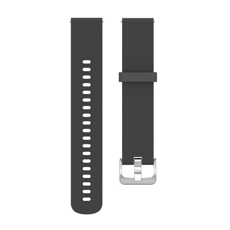 22mm Texture Silicone Wrist Strap Watch Band for Fossil Gen 5 Carlyle, Gen 5 Julianna, Gen 5 Garrett, Gen 5 Carlyle HR (Grey) - Watch Bands by buy2fix | Online Shopping UK | buy2fix