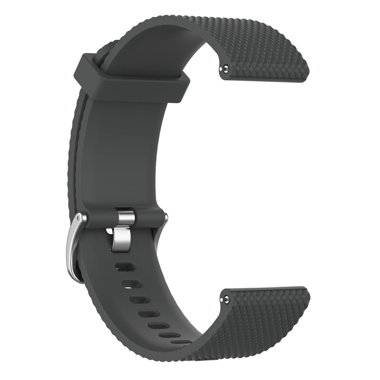22mm Texture Silicone Wrist Strap Watch Band for Fossil Gen 5 Carlyle, Gen 5 Julianna, Gen 5 Garrett, Gen 5 Carlyle HR (Grey) - Watch Bands by buy2fix | Online Shopping UK | buy2fix