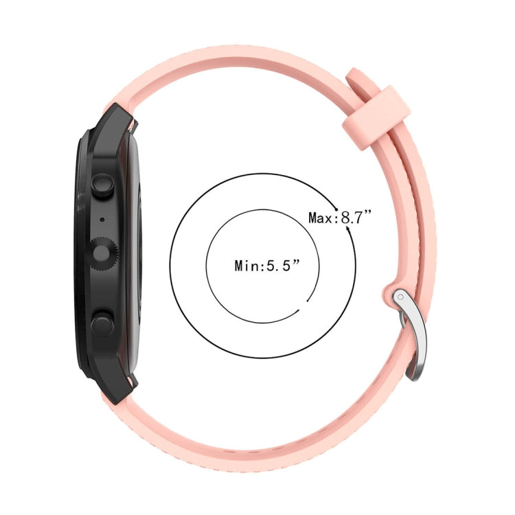 22mm Texture Silicone Wrist Strap Watch Band for Fossil Gen 5 Carlyle, Gen 5 Julianna, Gen 5 Garrett, Gen 5 Carlyle HR (Grey) - Watch Bands by buy2fix | Online Shopping UK | buy2fix