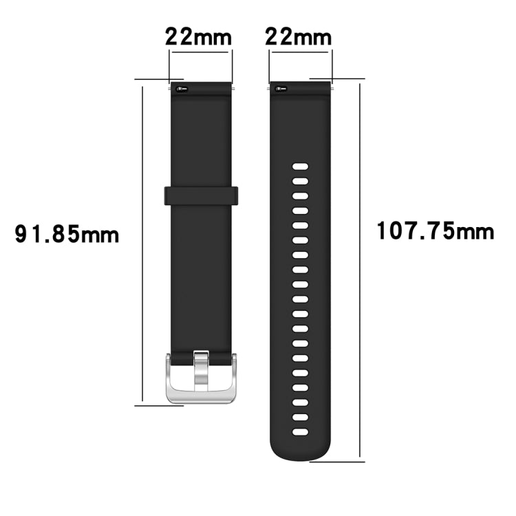 22mm Texture Silicone Wrist Strap Watch Band for Fossil Gen 5 Carlyle, Gen 5 Julianna, Gen 5 Garrett, Gen 5 Carlyle HR (Grey) - Watch Bands by buy2fix | Online Shopping UK | buy2fix