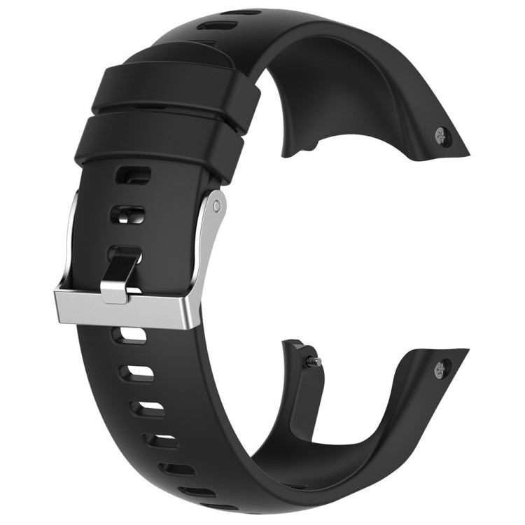 Silicone Watch Band for SUUNTO Trainer Wrist HR(Black) - by buy2fix | Online Shopping UK | buy2fix