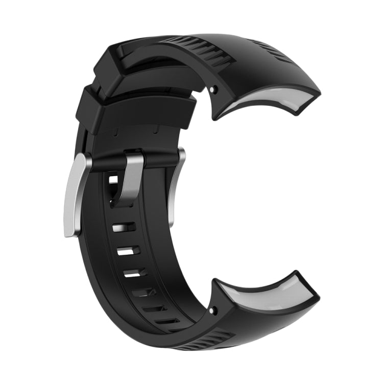 Silicone Watch Band for SUUNTO 9(Black) - Smart Wear by buy2fix | Online Shopping UK | buy2fix