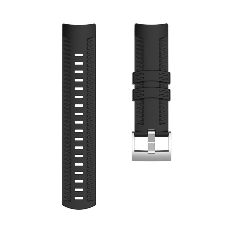 Silicone Watch Band for SUUNTO 9(Black) - Smart Wear by buy2fix | Online Shopping UK | buy2fix