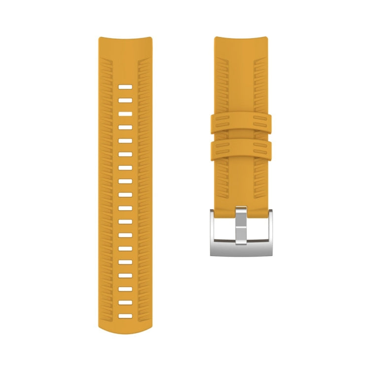 Silicone Watch Band for SUUNTO 9(Yellow) - by buy2fix | Online Shopping UK | buy2fix