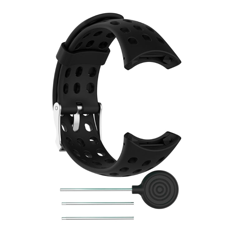 Silicone Male Watch Band for SUUNTO M1 / M2 / M4 / M5(Black) - by buy2fix | Online Shopping UK | buy2fix