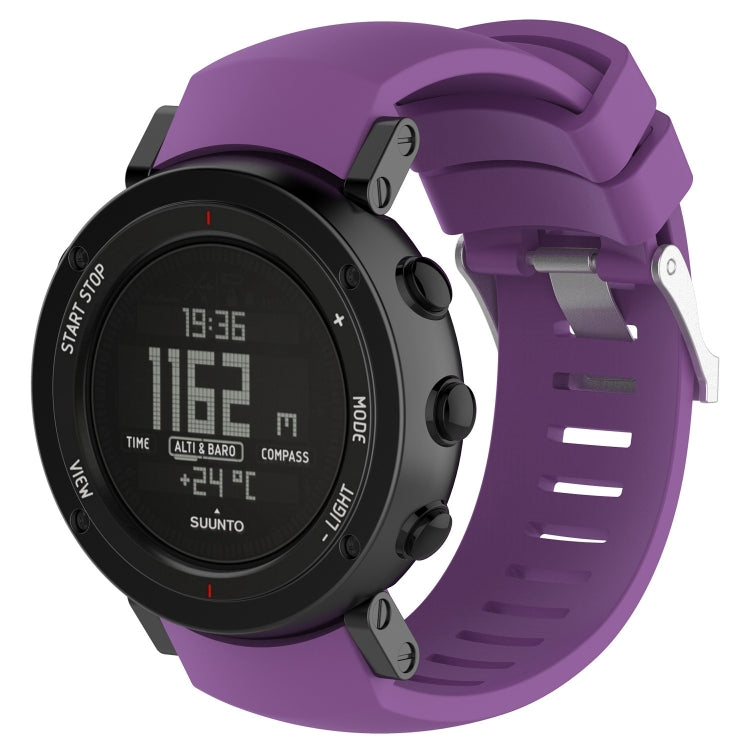 Silicone Watch Band for SUUNTO Core ALU Black(Purple) - by buy2fix | Online Shopping UK | buy2fix