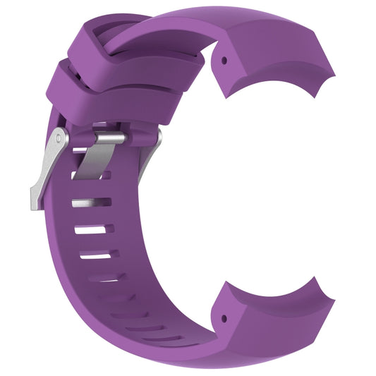 Silicone Watch Band for SUUNTO Core ALU Black(Purple) by buy2fix