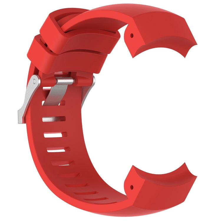 Silicone Watch Band for SUUNTO Core ALU Black(Red) - by buy2fix | Online Shopping UK | buy2fix