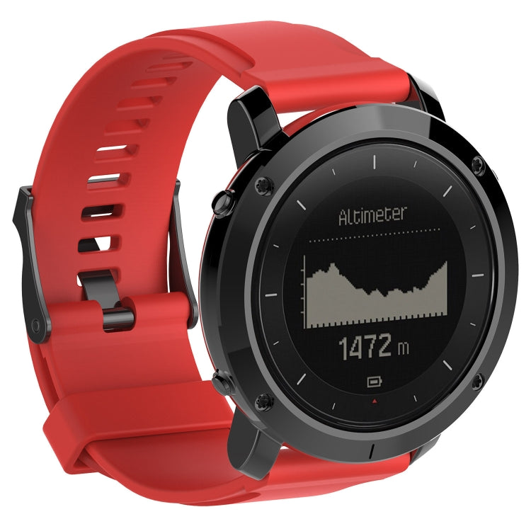 Silicone Watch Band for SUUNTO Traverse(Red) - by buy2fix | Online Shopping UK | buy2fix