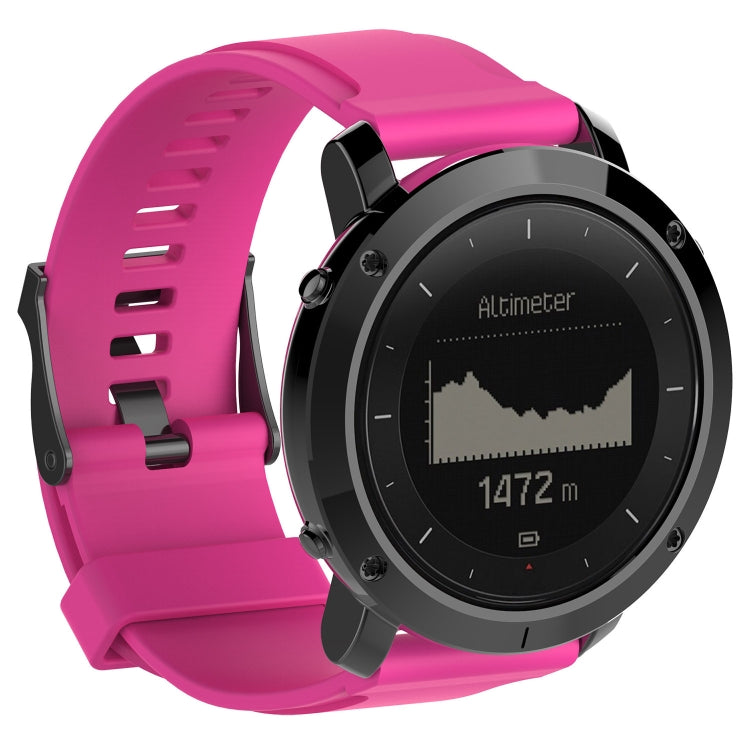 Silicone Watch Band for SUUNTO Traverse(Rose Red) - by buy2fix | Online Shopping UK | buy2fix