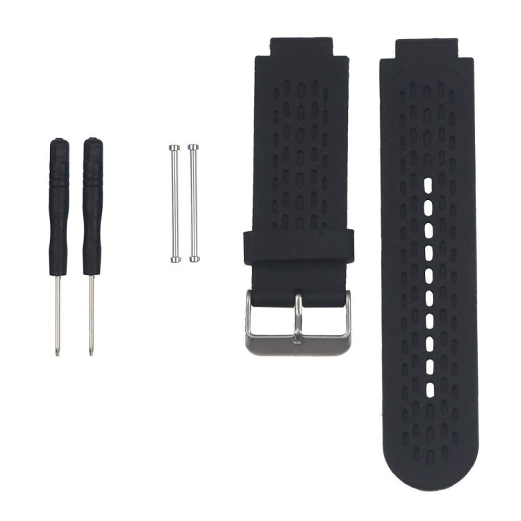 Silicone Sport Watch Band for Garmin Approach S2 / S4(Black) - Watch Bands by buy2fix | Online Shopping UK | buy2fix