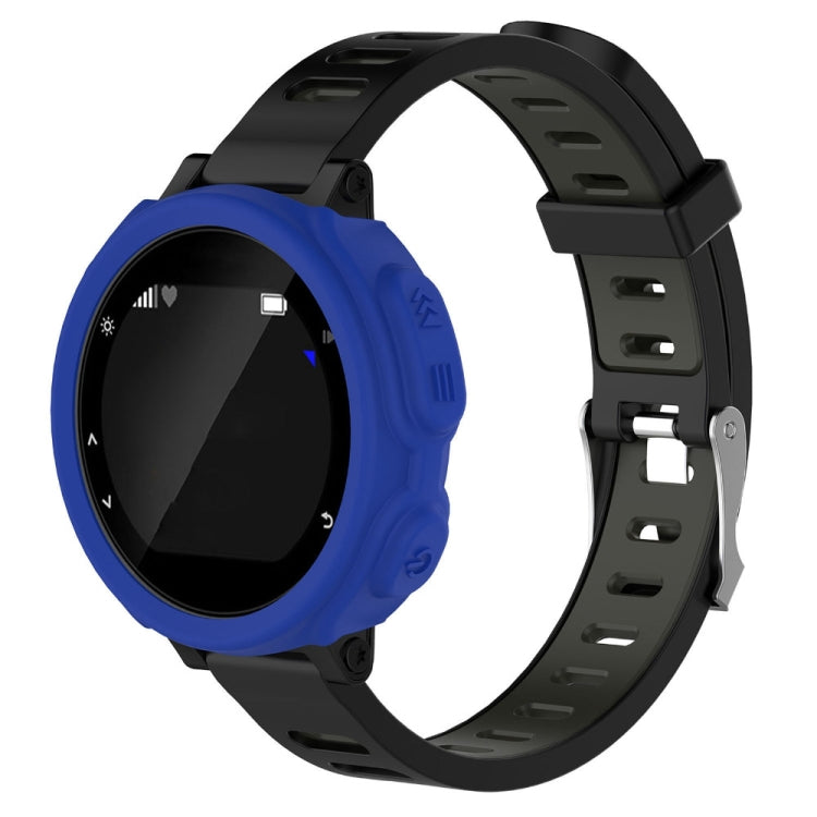 Solid Color Silicone Watch Protective Case for Garmin F235 / F750(Blue) - Screen Protector by ENKAY | Online Shopping UK | buy2fix